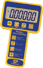 Photo of the wireless display for the Straightpoint compression load cell system.