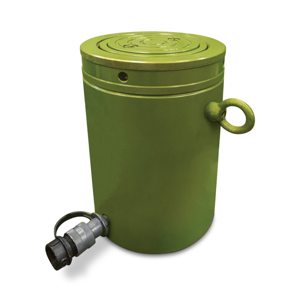 Product picture of an Enerpac CLL-1506 150-ton capacity lock nut hydraulic cylinder rental from LGH.