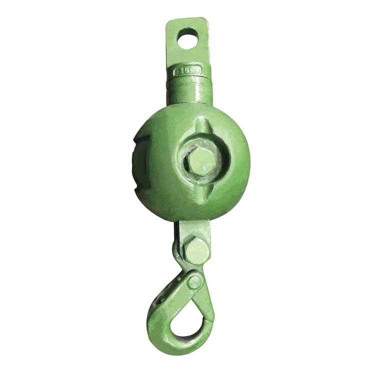 Product picture of a McKissick crane headache ball rental from LGH, also known as an overhaul ball.