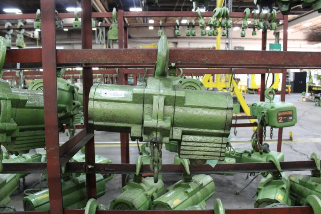 electric chain hoists in the LGH shop