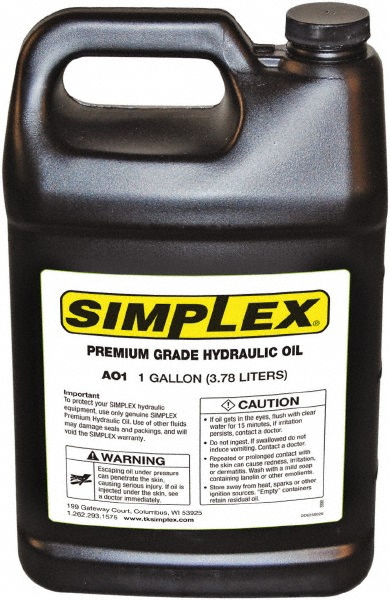Product picture of Simplex Hydraulic Oil, available from LGH.