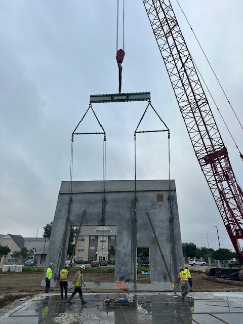 Multi-Lug Lifting Beam crane pick lift with other below-the-hook rigging and hardware