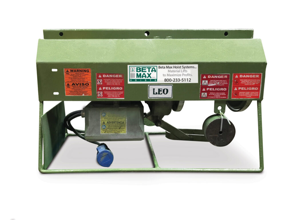 A product picture of the Beta Max Leo hoist rental from LGH.