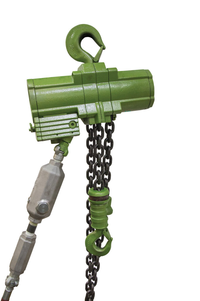 Product picture of a JDN 3-ton air chain hoist rental from LGH.
