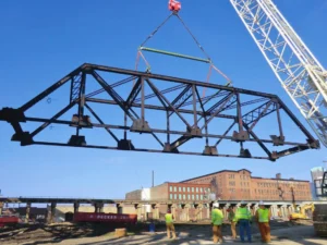 St Louis Bridge Co. truss lift modular spreader beam crane repair project