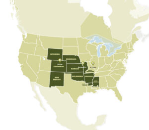 LGH North America Great Plains region map