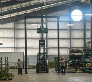 new overhead bridge system at the LGH Pittsburgh rental center