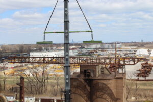 Conveyer dismantling project rigging configuration