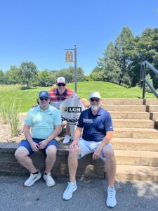 2026 Mechanical Contractors of Iowa Golf Outing champions pictured: Stephen Norman, Dan Meinecke, and Chuck Wright
