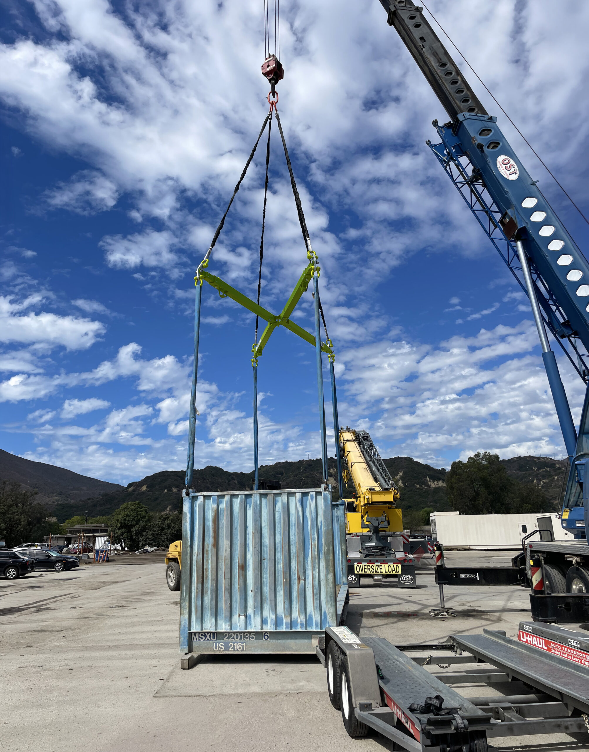 Greenfield X Beam Telescopic Spreader Bar Crane pick